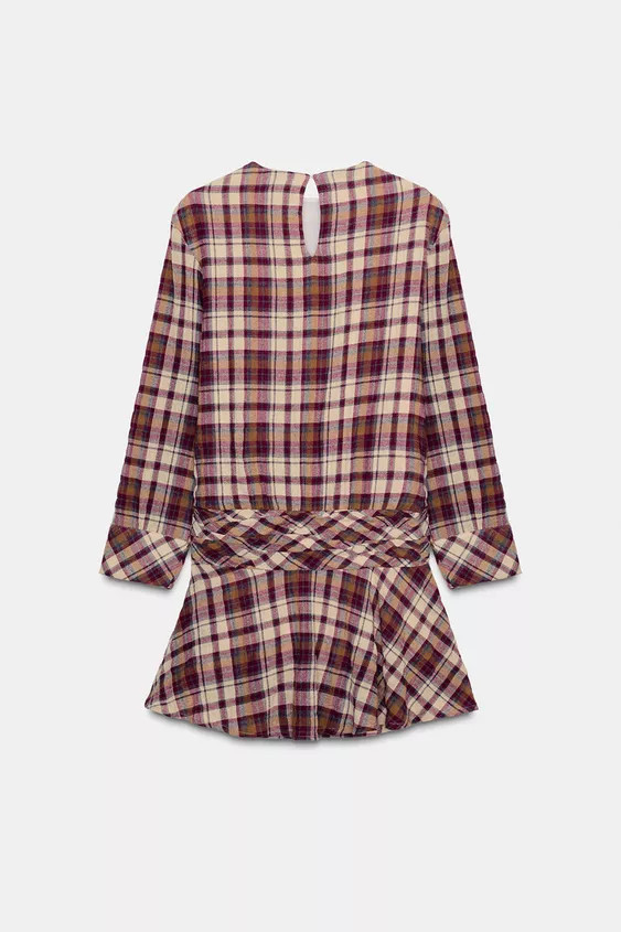 PLAID MINI DRESS | Zara US