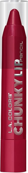 L.A. COLORS Chunky Lip Pencil, Deep Red, 0.04 Ounce | Amazon (US)