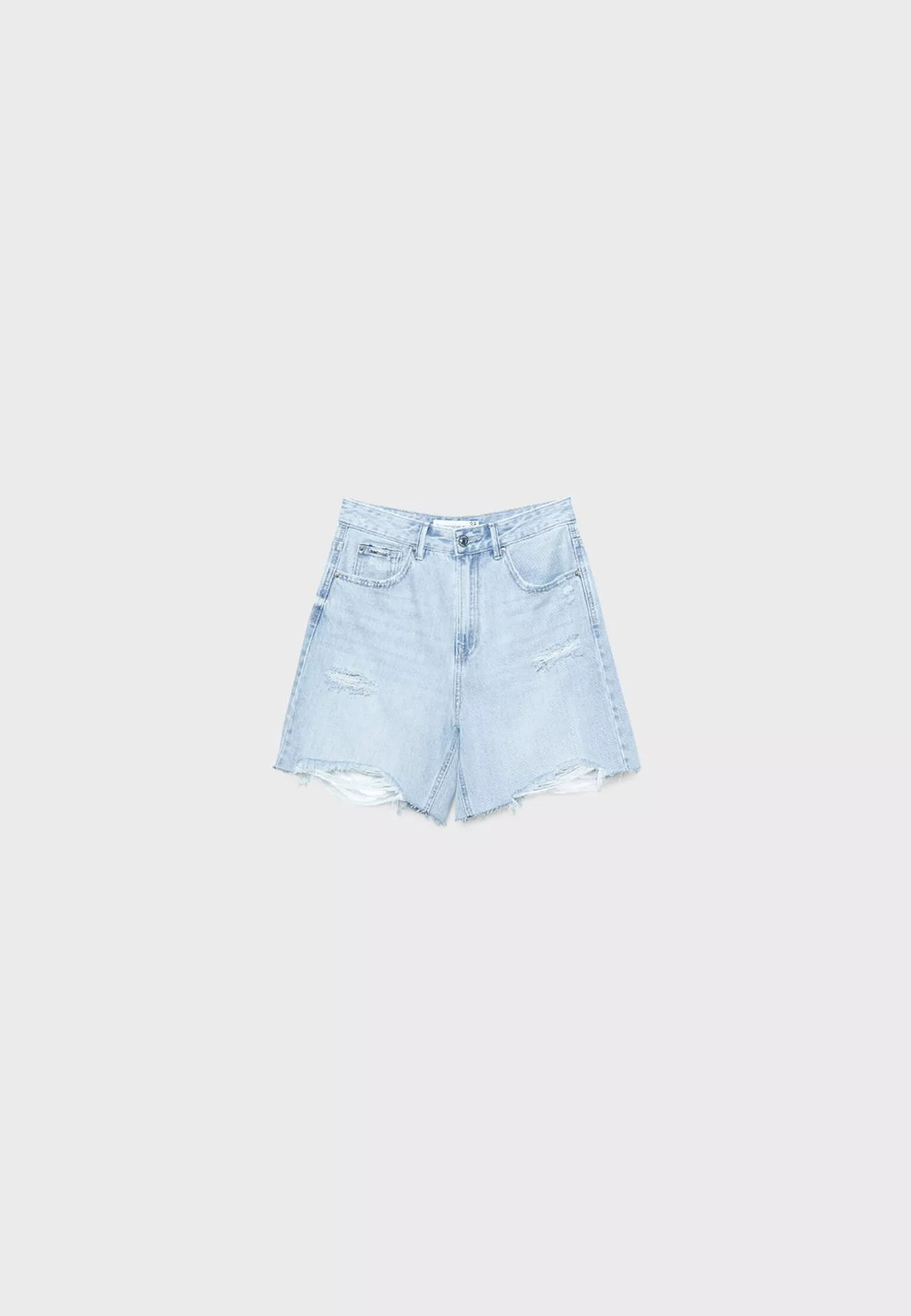 D93 Longline denim short | Stradivarius (NL)