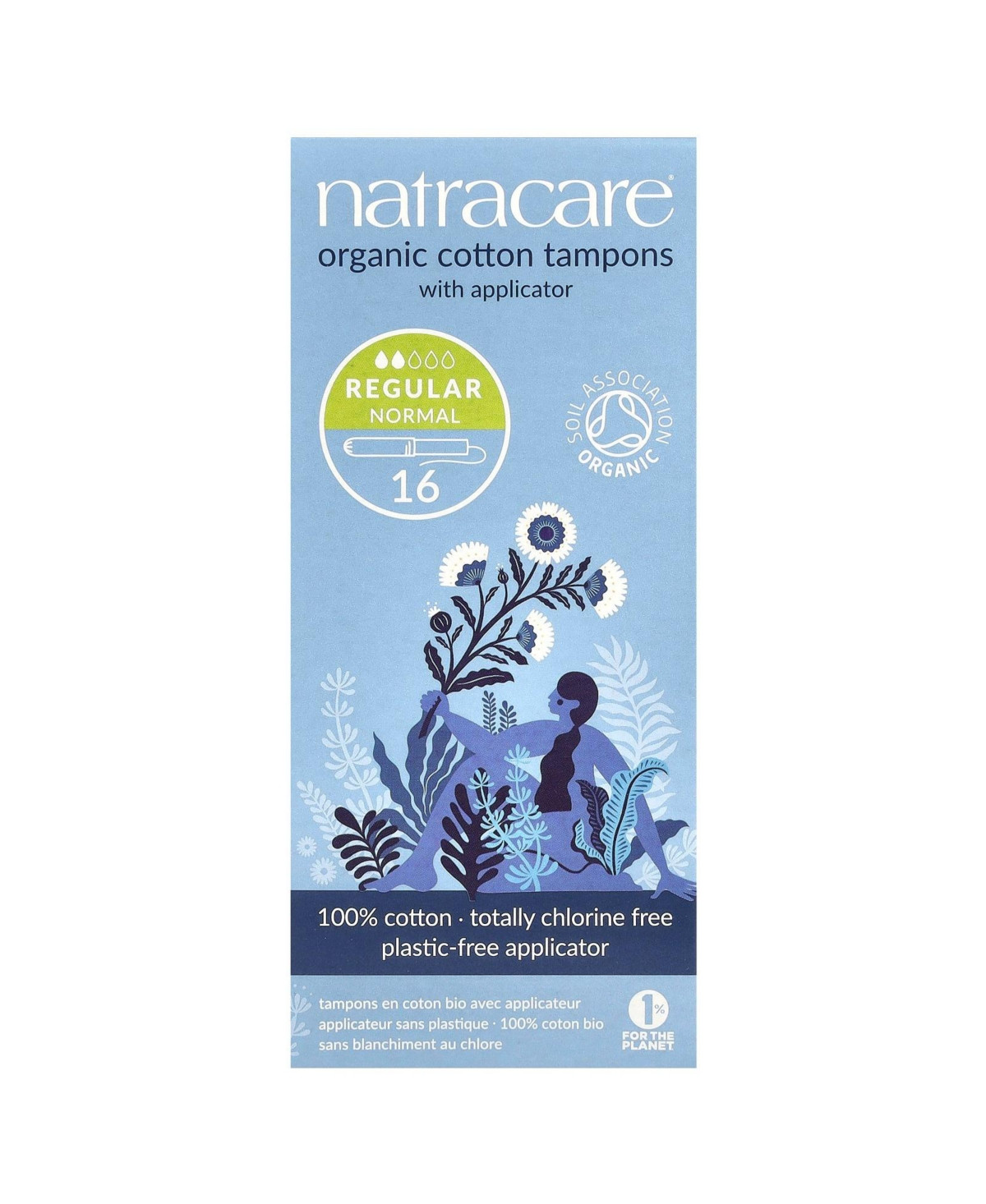Natracare Organic Cotton Tampons with Applicator Regular - 16 Tampons | Macy's