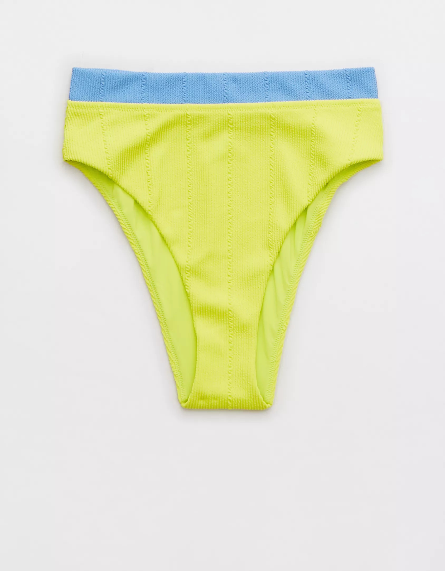 Aerie Crinkle High Cut Cheeky Bikini Bottom | American Eagle Outfitters (US & CA)