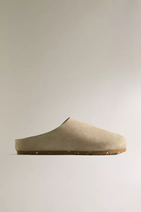 MINIMALIST LEATHER CLOGS | Zara US