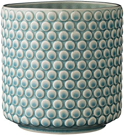 Bloomingville A75100047 Stoneware Pot with Raised Polka Dot Design, 6", Sky Blue | Amazon (US)