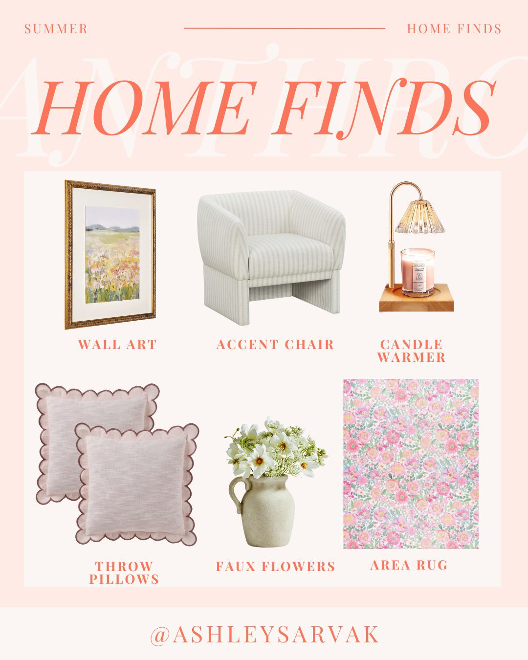 Summer Home Finds
Summer Home Decor  

 

#LTKSummerEdit #LTKSeasonal #LTKHome