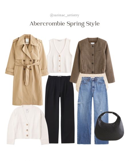 Abercrombie spring outfit wardrobe picks.

#springoutfit #springfashion 

#LTKSeasonal #LTKsalealert #LTKSpringSale