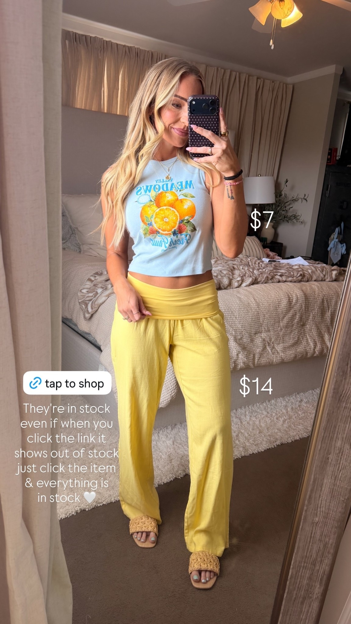 $14 $7 They're in stock
even if when you
click the link it 
shows out of stock
just click the item
& everything is
in stock 🤍