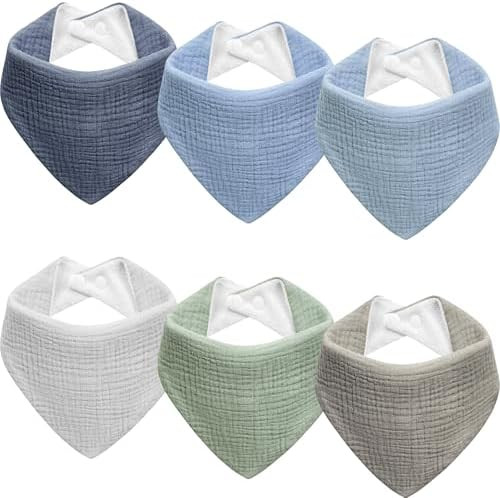 Muslin Baby Bibs Baby Drool Bandana Bibs for Baby Girls Boys Infant Newborn Toddler Drooling and ... | Amazon (US)