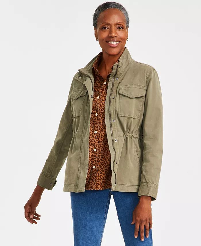 Style & Co Women's Twill Jacket, Created for Macy's - Macy's | Macy's