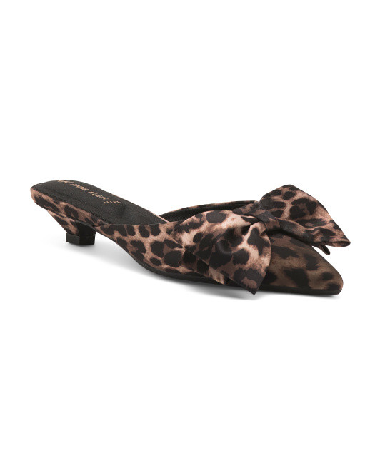 Talah Kitten Heeled Bow Mules | TJ Maxx