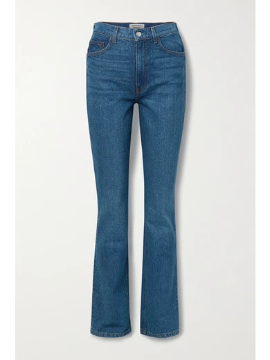 Reformation - Net Sustain Peyton High-rise Bootcut Jeans - Mid denim | NET-A-PORTER (US)