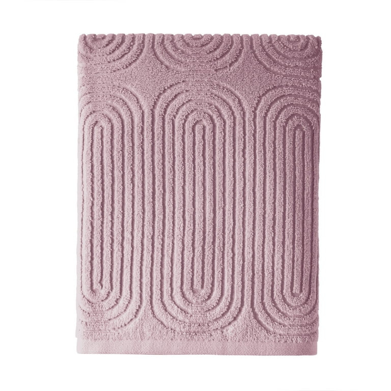 Beautiful Textured Bath Towel, 56" x 30", Rose Pink by Drew Barrymore | Walmart (US)