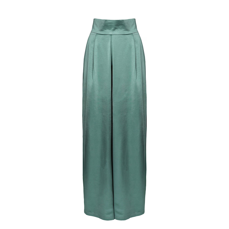Mint Green High-Waist Palazzo Pants | Wolf and Badger (Global excl. US)