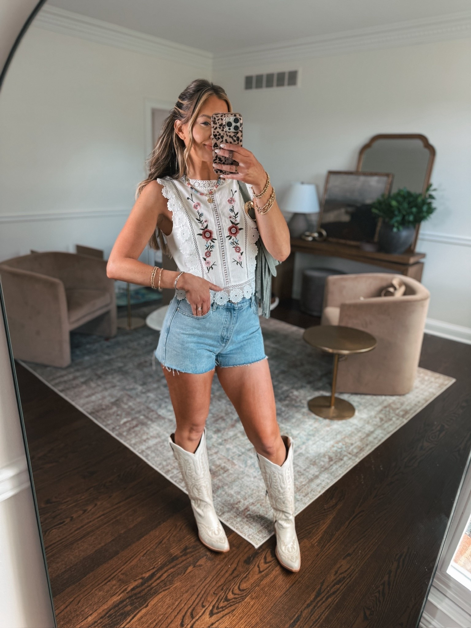 The cutest country concert outfit for the summer! This linen top with floral embroidery and lace detail is gorgeous!!! Use code LIVINSTYLE for 25% off site wide!

#LTKmomlife #LTKFestival #LTKTravel