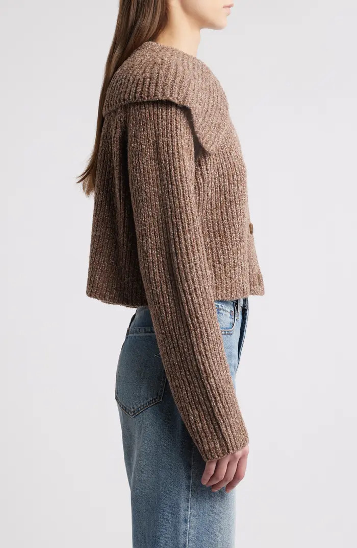 Treasure & Bond Marled Oversize Collar Cardigan | Nordstrom | Nordstrom