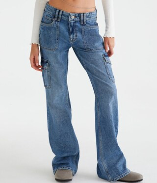 Flare Mid-Rise Cargo Jean | Aeropostale