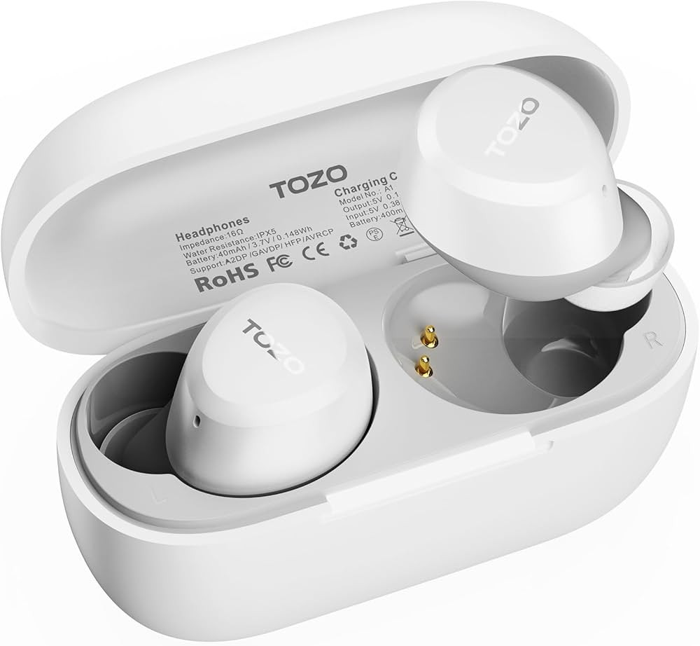 TOZO A1 2024 New Upgraded Wireless Earbuds, Bluetooth 5.3 in Ear Headphones Light-Weight, Support... | Amazon (US)