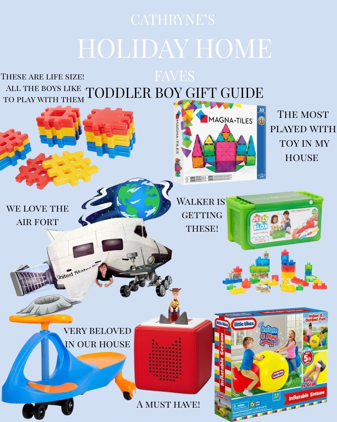 Toddler Boys Gift Guide! Christmas Ideas for Toddlers! 

#LTKGiftGuide #LTKHoliday #LTKKids