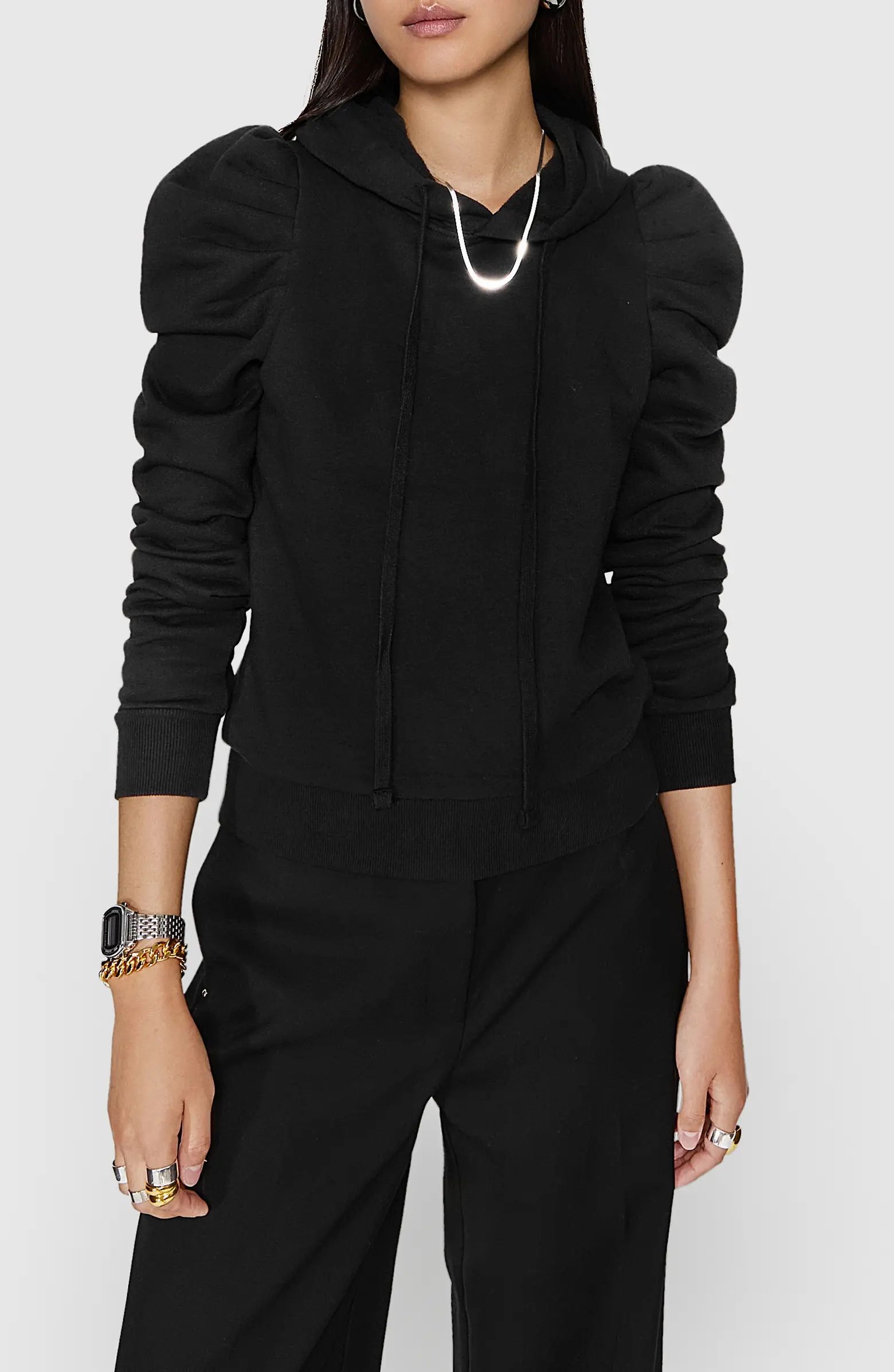 Janine Puff Shoulder Hoodie | Nordstrom