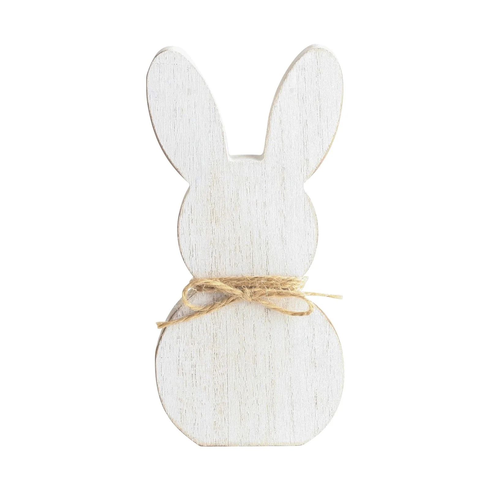 HGWXX7 Easter Standing Table Decor Wooden Bunny Rabbit Tabletop Decoration Easter Decor Block Sig... | Walmart (US)