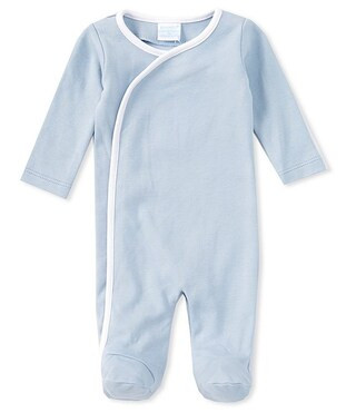 Baby Boys Preemie-9 Months Round Neck Long Sleeve Asymmetric Footie Coverall | Dillard's