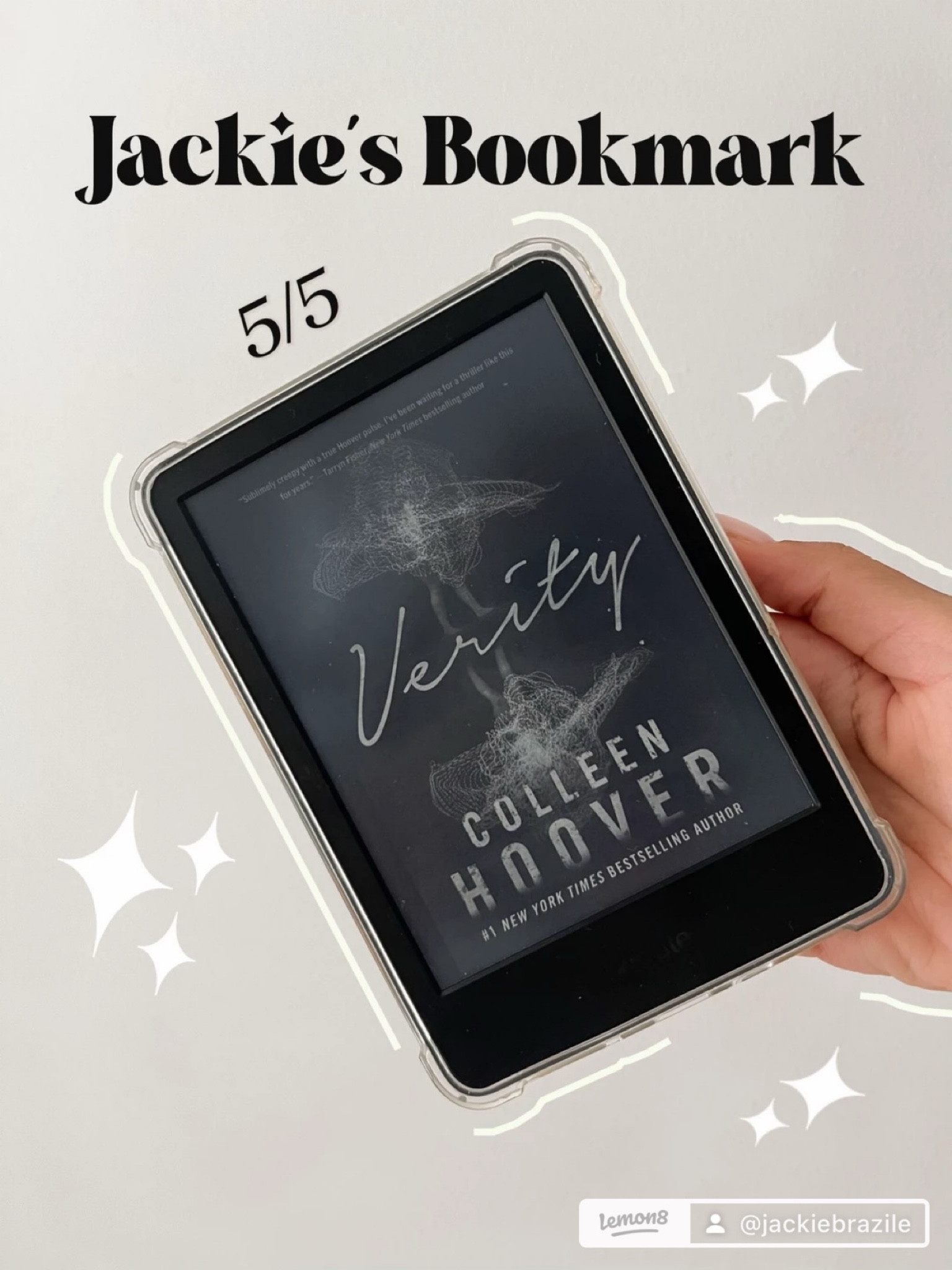 Book Recommendation - Verity by Colleen Hoover

⭐️⭐️⭐️⭐️⭐️ 5/5 Stars – An absolute must-read!
 I started this book on a quiet Saturday night, but by Sunday morning, my partner and I were lying in bed as I read the final chapters aloud. Yes, it’s that good. I cannot wait to see Anne Hathaway bring this story to life!
 If you’re looking for a book that keeps you guessing with every page, Verity will blow your mind. This psychological thriller had me hooked from start to finish with its multi-dimensional characters and gripping, twisty narrative. What struck me most was how the book challenges you to question truth and intent. It feels like an eerie mirror of cancel culture—where incomplete narratives, assumptions, and selective storytelling influence how we perceive others. As readers, we’re toggled between Verity’s past, present, and questionable truths, making it hard to definitively trust anyone. Who do you believe? And why?
 Without spoiling too much, I found myself torn between condemning Verity or empathizing with her, no matter what she said or did. The layers of stories (yes, stories) unravel in jaw-dropping ways. The tension between Verity, Lowen, and Jeremy made me question loyalty, accountability, and even justice. How far would you go to protect your version of the truth? If you’re into books that feel both timely and timeless—where reality feels slippery, love becomes obsession, and the ending will haunt your thoughts for days—Verity is IT. 📖✨

 Have you read it? What do you believe? Let’s discuss! 💭👇

 #BookLover #ColleenHoover #Verity #itendswithus #jackiesbookmark 

#LTKGiftGuide