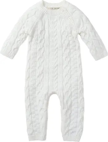 Baby Cable Knit Sweater Romper | Nordstrom