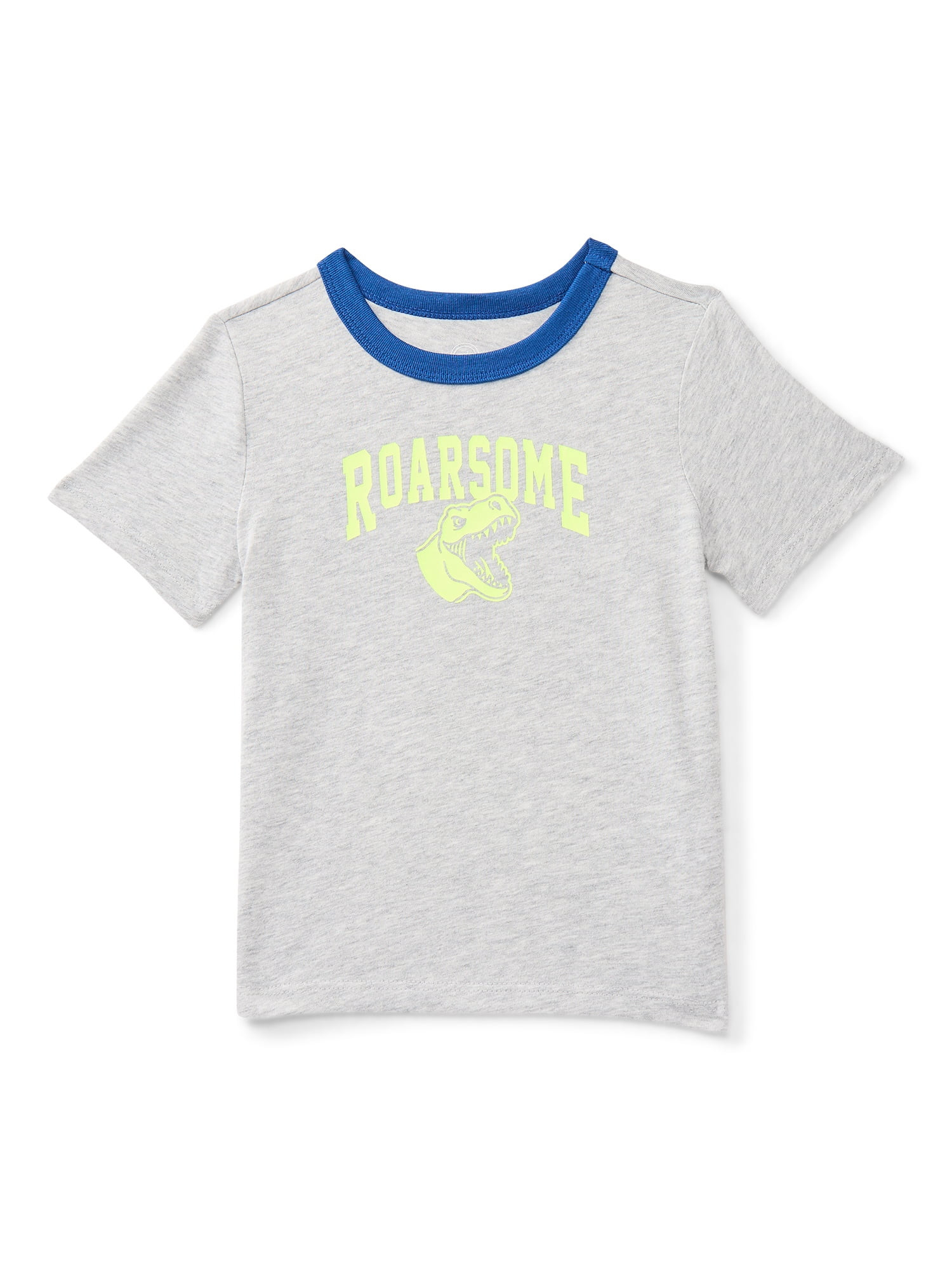 Wonder Nation Toddler Boys Short Sleeve Graphic Ringer T-Shirt, Sizes 18M-5T | Walmart (US)