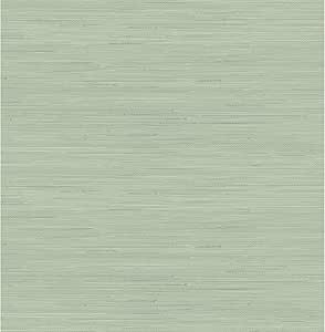 Society Social Classic Faux Grasscloth Peel and Stick Wallpaper, Sage | Amazon (US)