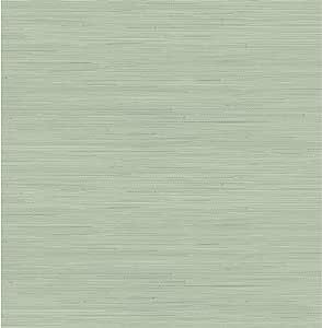 Society Social Classic Faux Grasscloth Peel and Stick Wallpaper, Sage | Amazon (US)