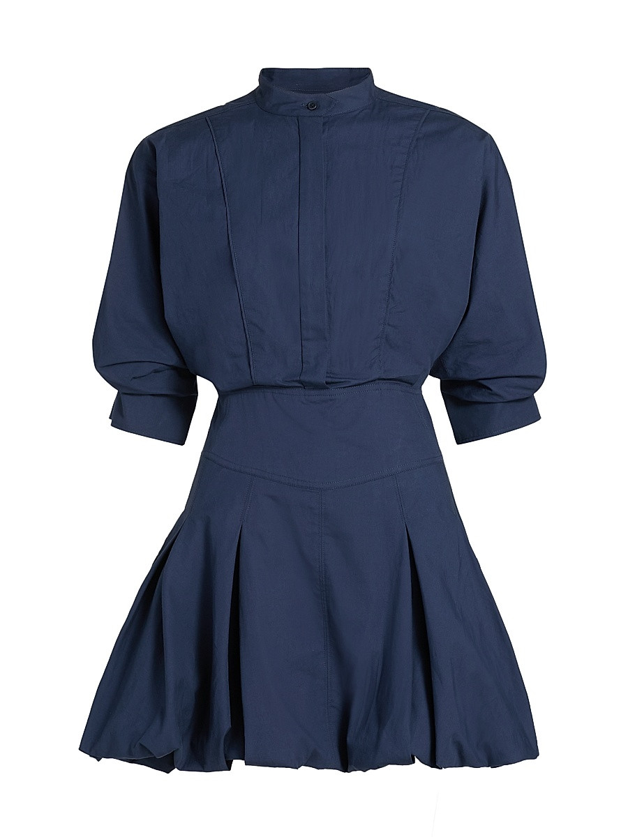 Women's Effie Bubble-Hem Minidress - Midnight - Size 0 | Saks Fifth Avenue