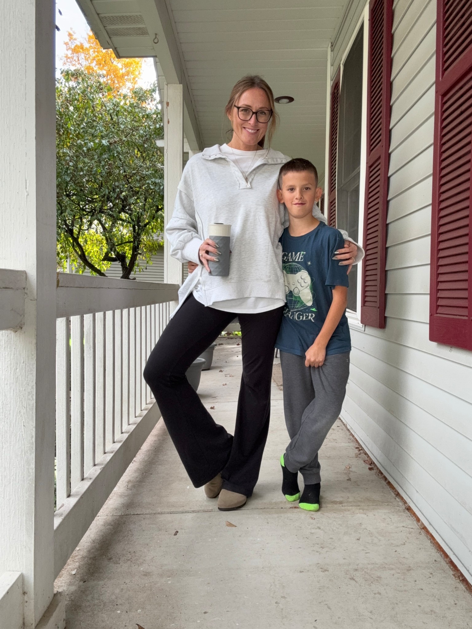 10/23/25 ✨ Sweatshirt is a large. Tee is a medium. Leggings are a medium long. 

Everyday outfits. Easy outfits. Easy outfit ideas. Neutral basics. Fall outfits. Fall outfit idea. Casual outfits. Basic mom outfit. Casual outfit idea. Casual outfit. Everyday outfit. Mom outfit. Street style. Casual mom outfit. Amazon fashion. Sports mom outfits. Sports mom outfit idea.

#LTKootd #LTKOver40 #LTKFindsUnder100