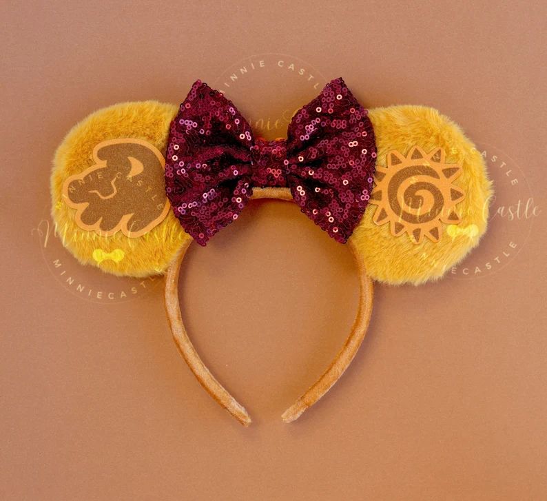 Lion Mickey Ears, Animal King Mouse Ears, Mickey Ears, Lion Fur Mickey Ears, Minnie Ears, Mouse E... | Etsy (US)