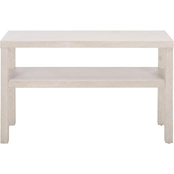 SAFAVIEH Furniture - Apis Console Table - White - Handwoven Pandan Console Table with Shelf Stora... | Amazon (US)