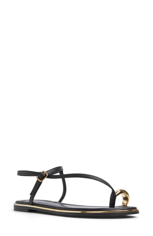 ALDO Jomali Ankle Strap Sandal in Other Black at Nordstrom, Size 6.5 | Nordstrom