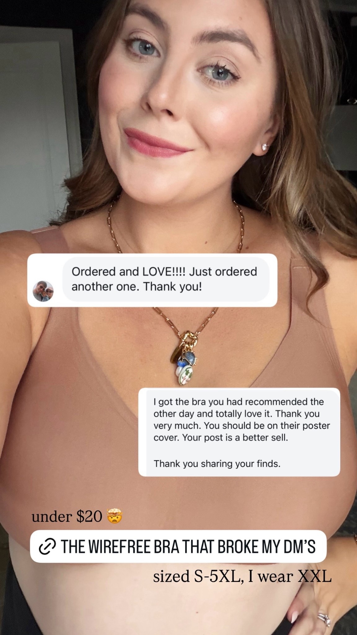 Wire free bra under $20 🤯  sized S-5XL, I wear XXL

#LTKSaleAlert #LTKPlusSize #LTKBeauty