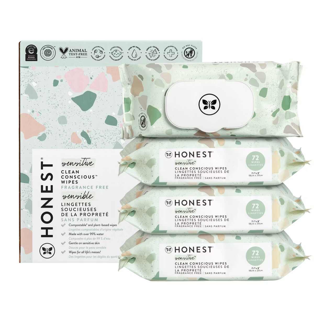 The Honest Company Plant-Based Baby Wipes made with over 99% Water - Classic(Select Count) | Target