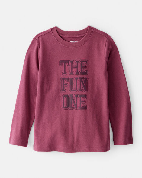 Toddler Boy The Fun One Long-Sleeve Graphic Tee - Red | Carter's Inc