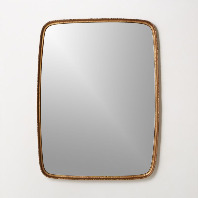 Itabo Brass Rectangular Wall Mirror 36''x48'' | CB2 | CB2