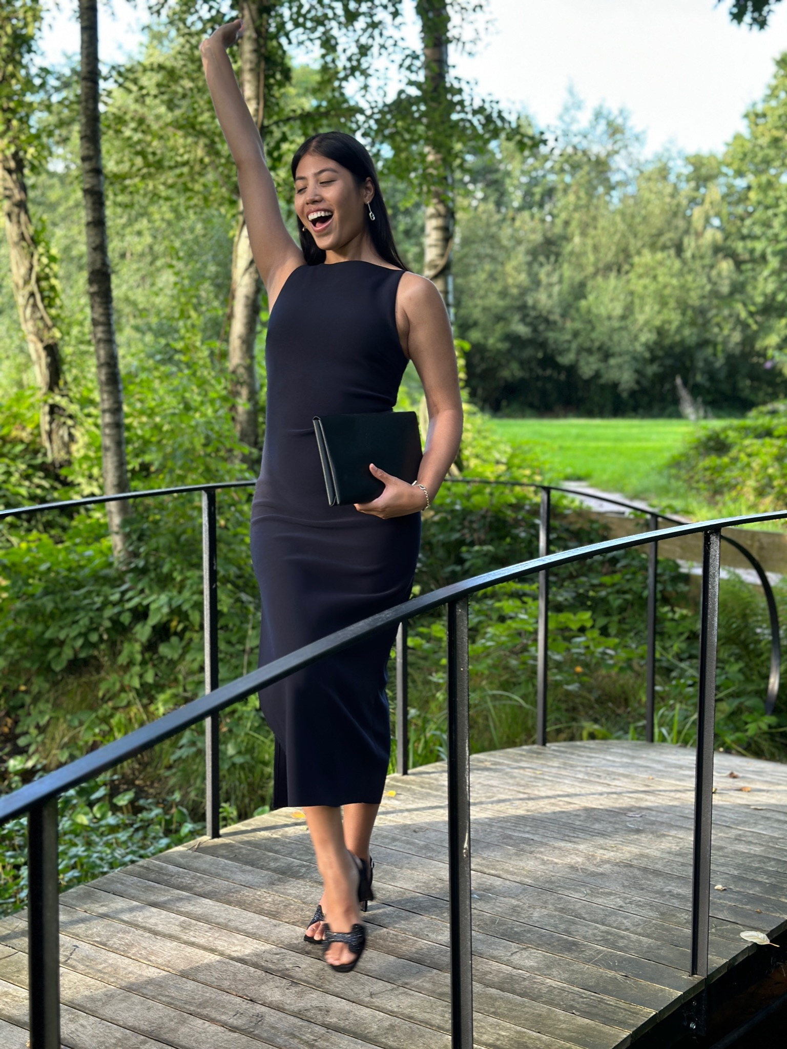 Summer Wedding Guest Dress Style Ready! I use a simple formula when dressing as a summer wedding guest: simple blue dress + matching block heels / clutch bag + minimal jewelry. I’ve linked my favorite simple blue dresses in a variety of hues and lengths that are versatile and easy to pack for destination weddings! I love a simple yet elevated sheath style that feel sophisticated and elegant. I recommend block heels for summer weddings, especially if you are going to be outdoors on grass or sand. Match your shoes to a clutch or crossbody bag that fits just the essentials for a cohesive look. Delicate fine jewelry is your friend for dressy occasions - it adds just the right amount of sparkle without overpowering the outfit. My favorite wedding guest style dress brands are Bec+Bridge, Norma Kamali, and Ralph Lauren!#LTKunder50 

#LTKSeasonal #LTKwedding