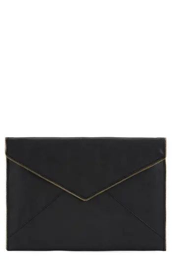 Rebecca Minkoff Leo Leather Envelope Clutch - | Nordstrom