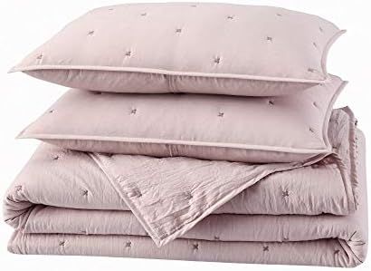 BOURINA Reversible Quilt Coverlet Set Queen - Pre-Washed Microfiber Ultra Soft Lightweight Star Quil | Amazon (US)