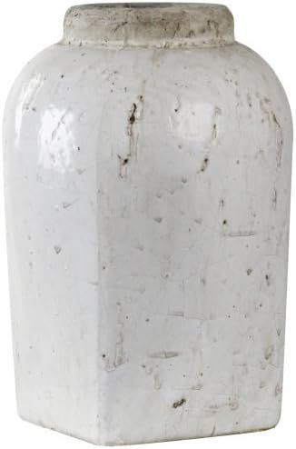 Zentique Tall Jar, Small, White | Amazon (US)