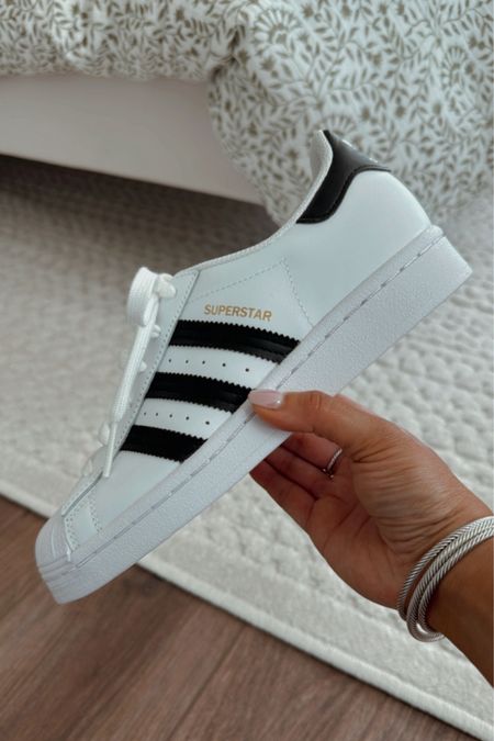 Black and white sneakers size 5 1/2 - run big so I sized down a size! Usually a 6 1/2 in sneakers 

Summer outfits 
Sneakers 
Adidas 
Summer finds 
Shoe crush 

Honey sweet petite 
Honeysweetpetite 

#LTKFindsUnder100 #LTKStyleTip #LTKShoeCrush