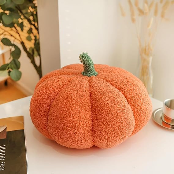 3D Pumpkin Pillow,9" Halloween Stuffed Pumpkin Fluffy Plush Toy,Fluffy Pumpkin Plush Stuffed Toys... | Amazon (US)