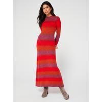 Maxi Knitted Stripe Dress - Multi | Very (UK)