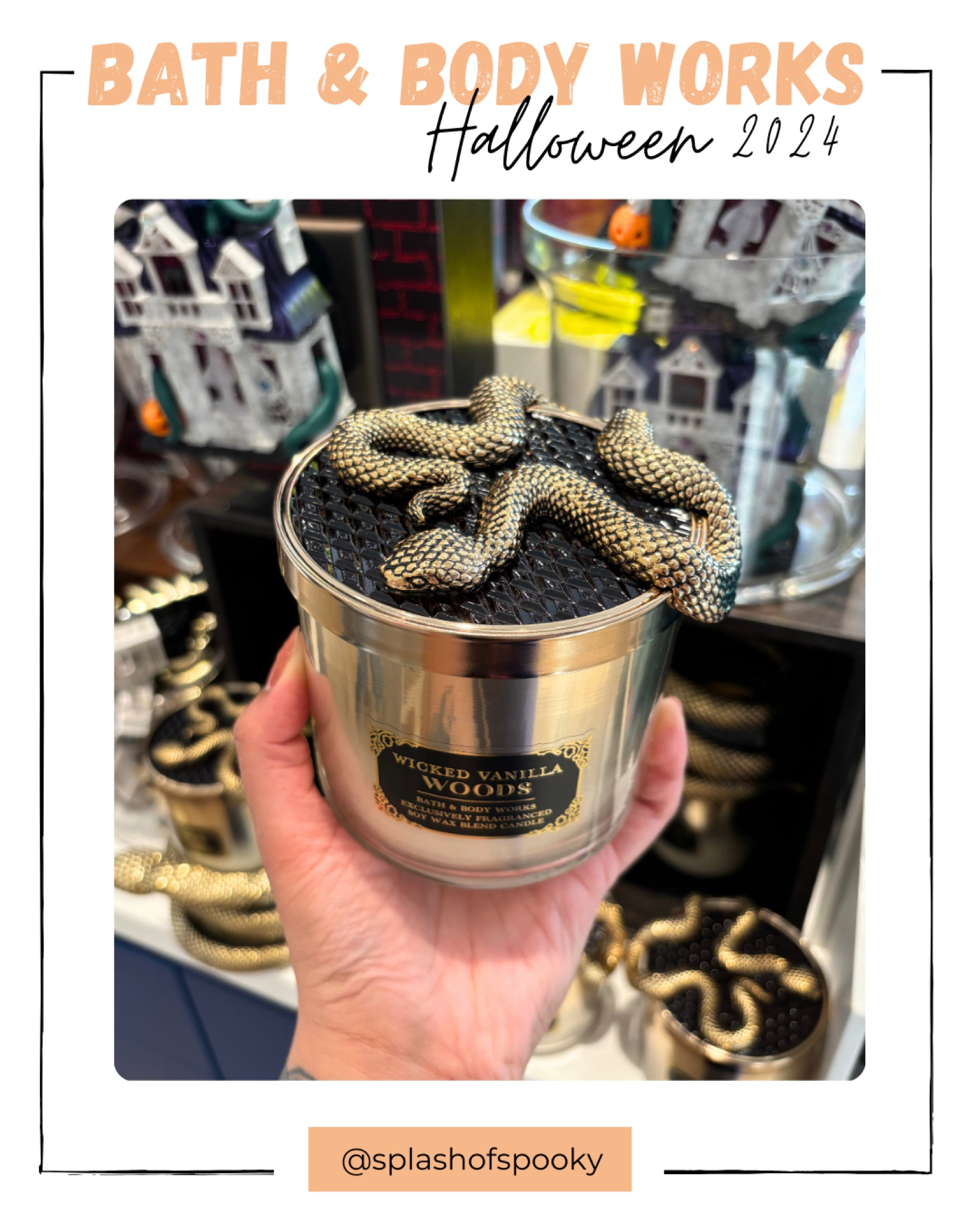 Bath & Body Works Halloween🎃

Gold Snake Candle Holder 

Body care, soaps, lotions, pocketbacs — they have everything your spooky little heart needs. #halloweenhunting

#LTKFindsUnder50 #LTKHome #LTKSeasonal