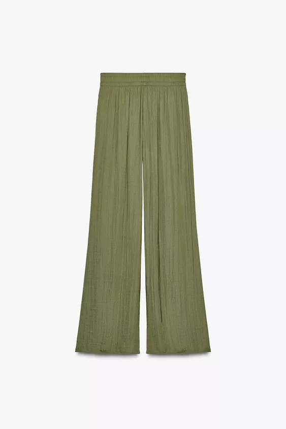 FLOWY WIDE LEG PANTS | Zara US