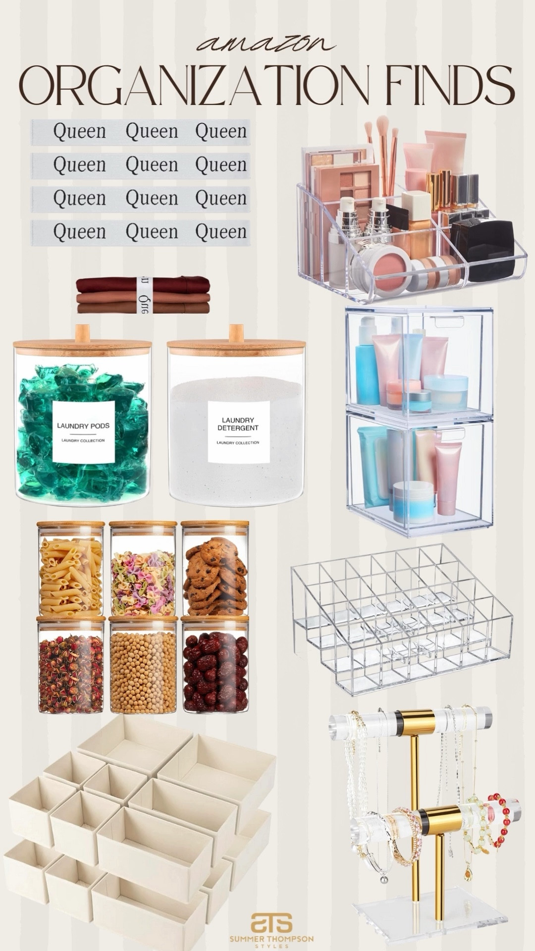 Affordable Amazon organization finds I’m loving! 

Organization home favorites Amazon home home finds glass jars bedding beauty organization 

#LTKSeasonal #LTKFindsUnder100 #LTKHome