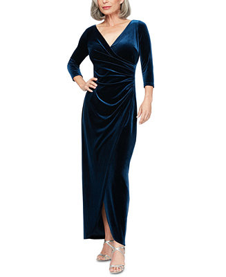 Velvet Surplice Gown | Macys (US)
