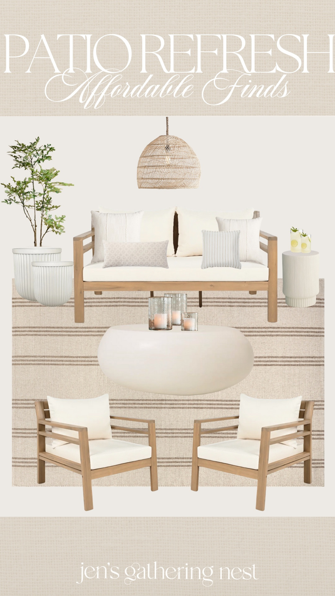 Outdoor oasis — affordable finds 🤎 love this patio set under $1000!

#outdoor #outdoorinspo #patio #patioinspo #patiofinds #planters #patioset #wayfair

#LTKSeasonal #LTKHome